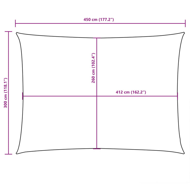 Parasole a Vela Oxford Rettangolare 3×4,5 m Blu - Image 35 of 37