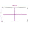 Parasole a Vela in Tessuto Oxford 2×4,5 m Giallo - Image 40 of 40