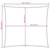 Vela Parasole in Tessuto Oxford 5×5 m Quadrata Arancione - Image 40 of 40