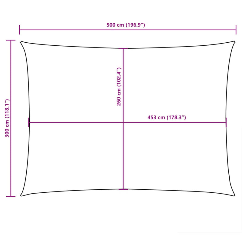 Parasole a Vela Tessuto Oxford Rettangolare 3×6 m Rosso - Image 28 of 31