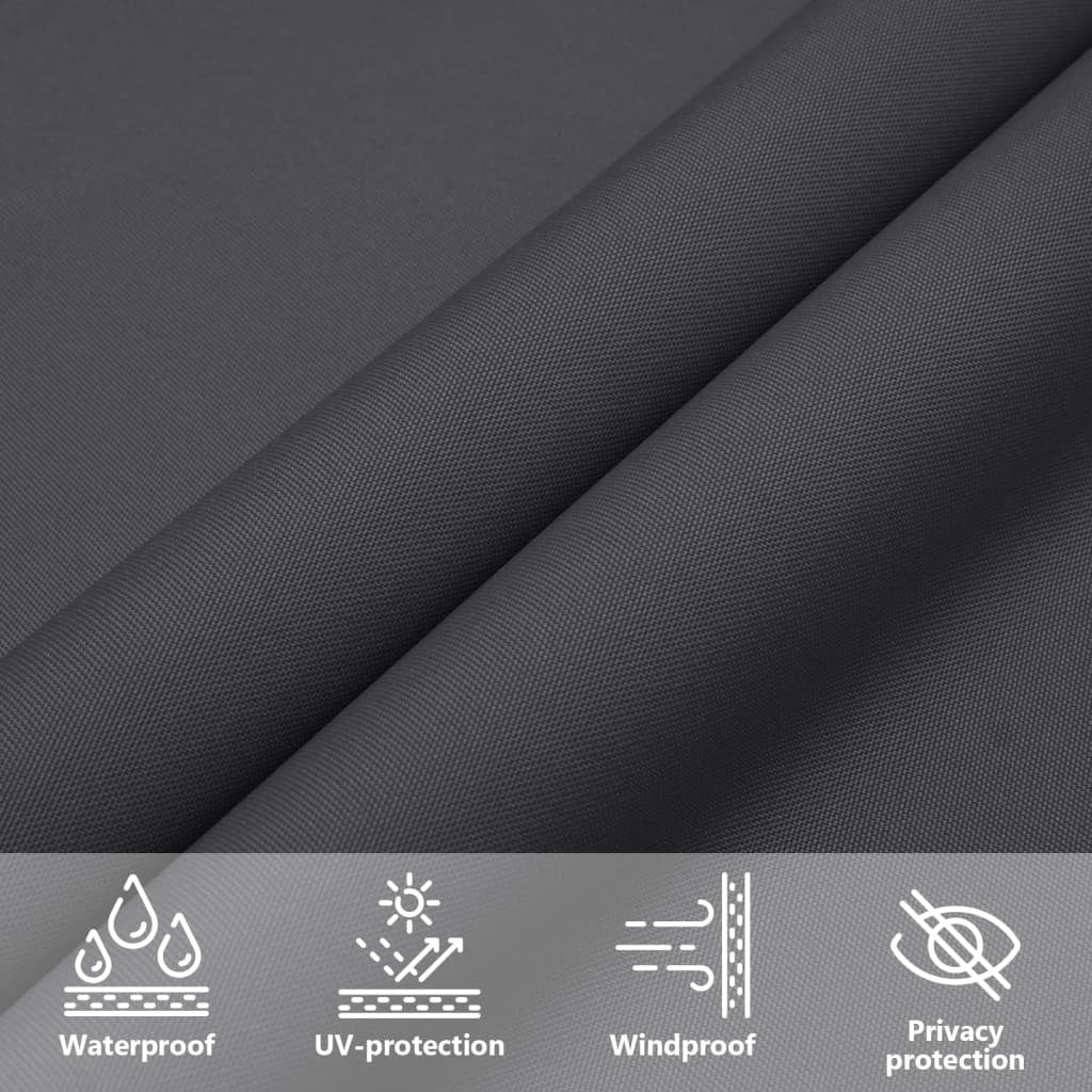 Parasole a Vela Oxford Triangolare 4×5×5 m Antracite - Image 42 of 44