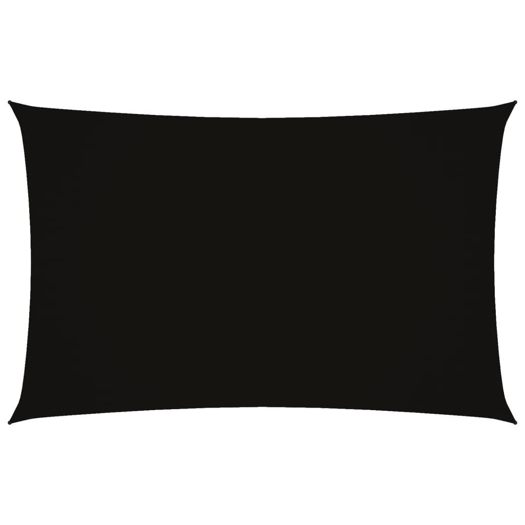 Parasole a Vela Oxford PU Rettangolare 2×5 m Nero - Image 14 of 40