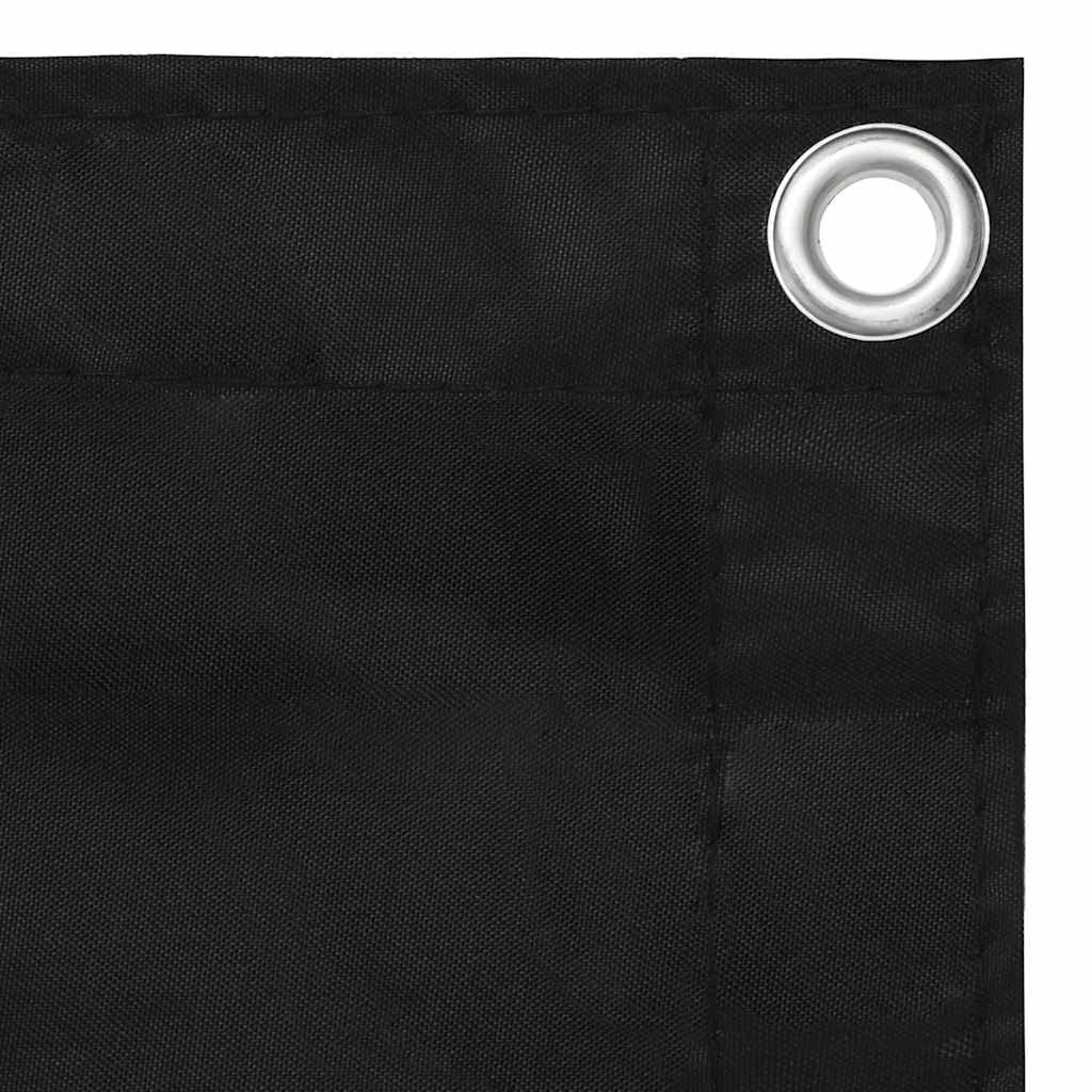Paravento da Balcone Tessuto Oxford 75×600 cm Nero - Image 14 of 16