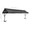 Tenda Parasole con Piedistallo 600×300×300 cm Antracite - Image 23 of 24