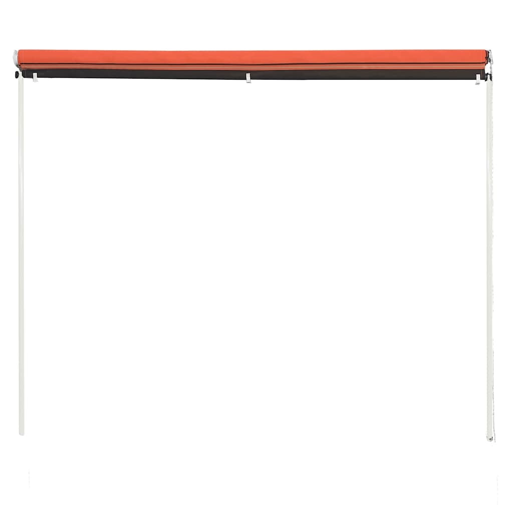 Tenda da Sole Retrattile Poliestere con Rivestimento PA 250×150 cm Arancione e Marrone - Image 13 of 250