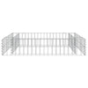 Gabbione Letto Rialzato Acciaio Zincato 100×100×20 cm Argento - Image 22 of 40