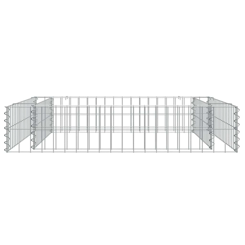 Gabbione Letto Rialzato Acciaio Zincato 100×100×20 cm Argento - Image 27 of 40