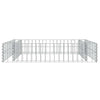 Gabbione Letto Rialzato Acciaio Zincato 100×100×20 cm Argento - Image 36 of 40