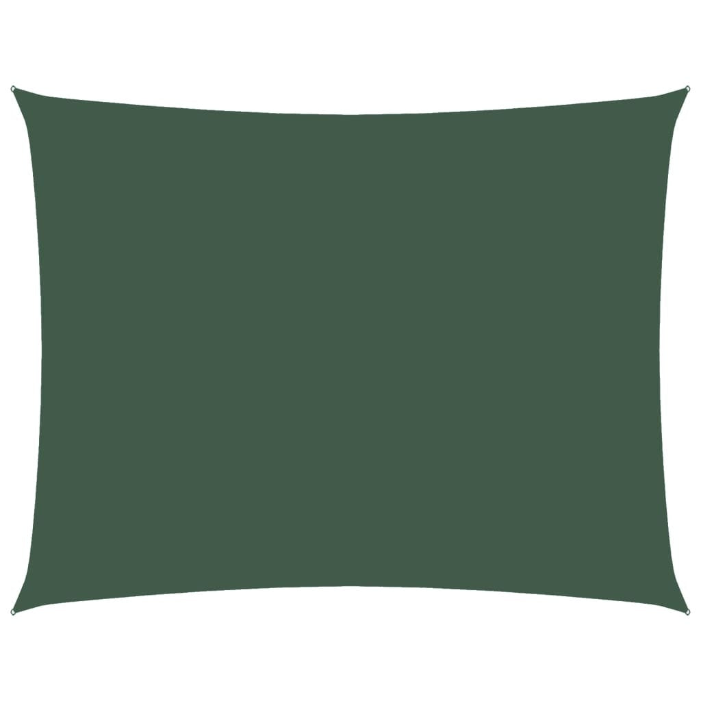 Parasole a Vela in Tessuto Oxford 2,5×3,5 m Verde Scuro - Image 16 of 36