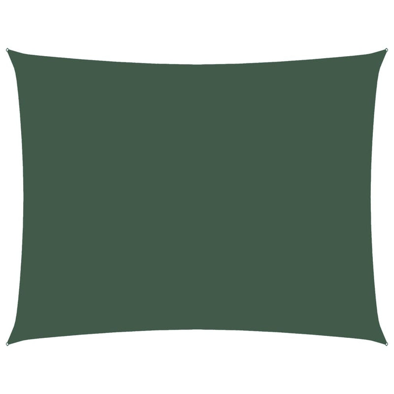 Parasole a Vela in Tessuto Oxford 2,5×3,5 m Verde Scuro - Image 16 of 36