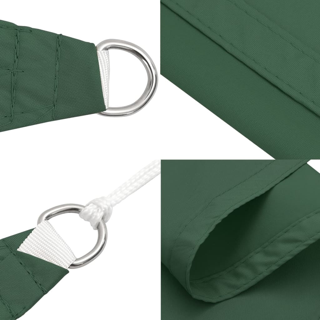 Parasole a Vela in Tessuto Oxford 2,5×3,5 m Verde Scuro - Image 28 of 36