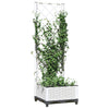 Fioriera da Giardino con Graticcio in PP 40×40×121,5 cm Bianco - Image 29 of 32