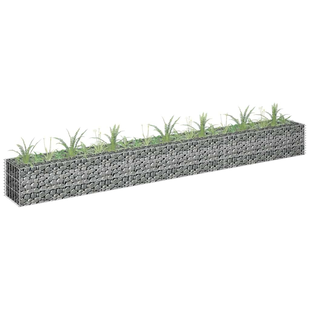 Gabbione Letto Rialzato Acciaio Zincato 270×30×30 cm Argento - Image 5 of 25