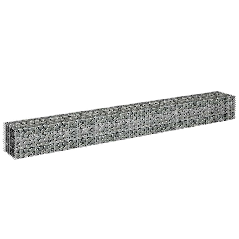 Gabbione Letto Rialzato Acciaio Zincato 270×30×30 cm Argento - Image 14 of 25