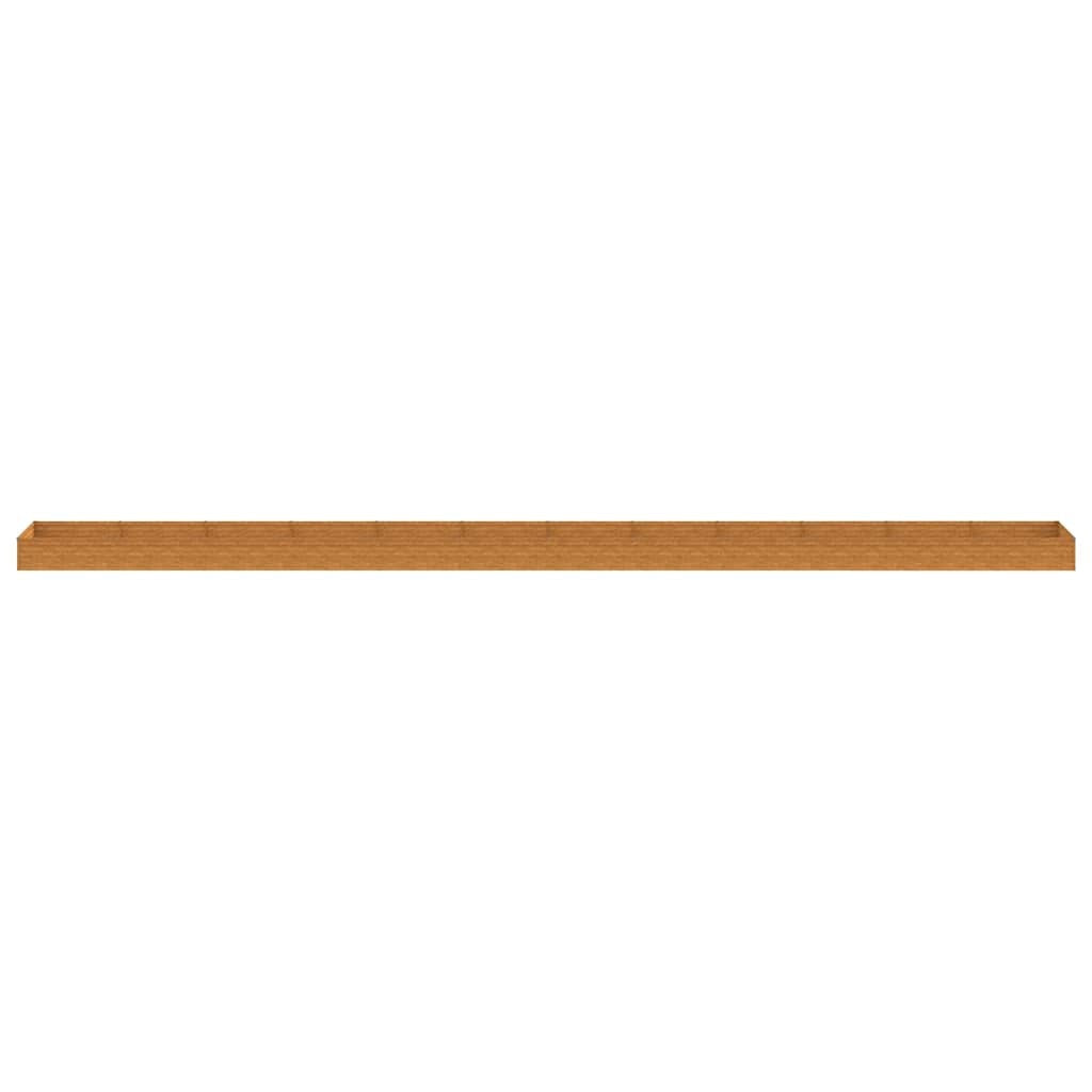 Fioriera Rialzata da Giardino Acciaio Corten 1150×100×36 cm Ruggine - Image 19 of 28