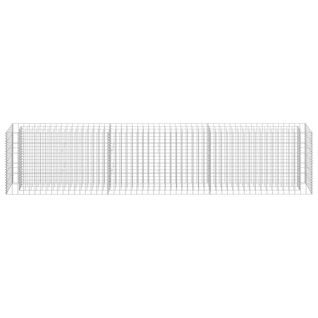 Gabbione Letto Rialzato in Acciaio Zincato 270×30×60 cm Argento - Image 19 of 28