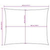 Parasole a Vela Tessuto Oxford 3,5×4,5 m Bianco - Image 36 of 250
