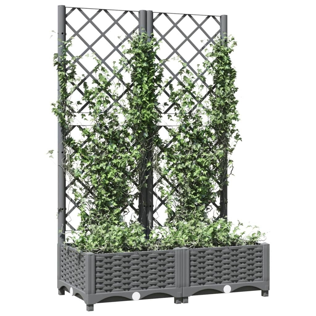 Fioriera da Giardino e Graticcio Grigio Chiaro 80×40×121,5cm PP - Image 54 of 250
