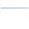 Tenda da Sole Retrattile Manuale 350×150 cm Blu e Bianco - Image 20 of 250