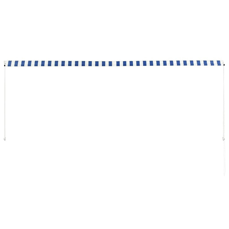 Tenda da Sole Retrattile Manuale 350×150 cm Blu e Bianco - Image 20 of 250