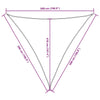 Parasole a Vela Tessuto Oxford Triangolare 5×5×5 m Verde Scuro - Image 36 of 250
