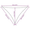 Parasole a Vela Triangolare in Tessuto Oxford 4×5×6,4 m Beige - Image 120 of 250