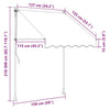 Tenda da Sole Retrattile con LED e Manovella 150×120 cm Antracite - Image 46 of 250