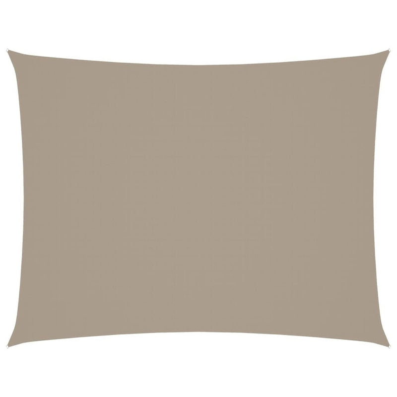 vidaXL Oxford Fabric Sail Shade 3 x 4.5 m Taupe Gray - Image 23 of 250