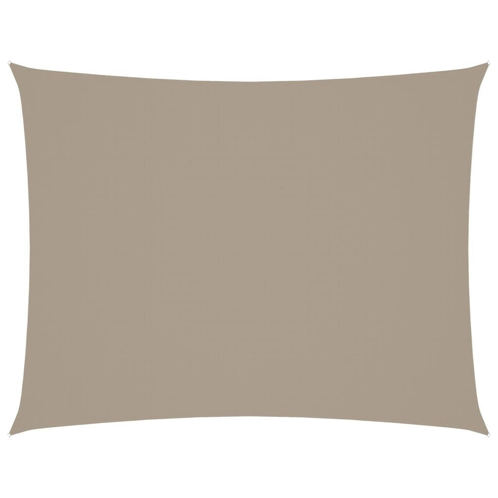 vidaXL Oxford Fabric Sail Shade 3 x 4.5 m Taupe Gray - Image 42 of 250