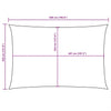 Toldo Vela Rectangular vidaXL de Tejido Oxford Revestido de PU 3,5x5 m Marrón - Image 29 of 222