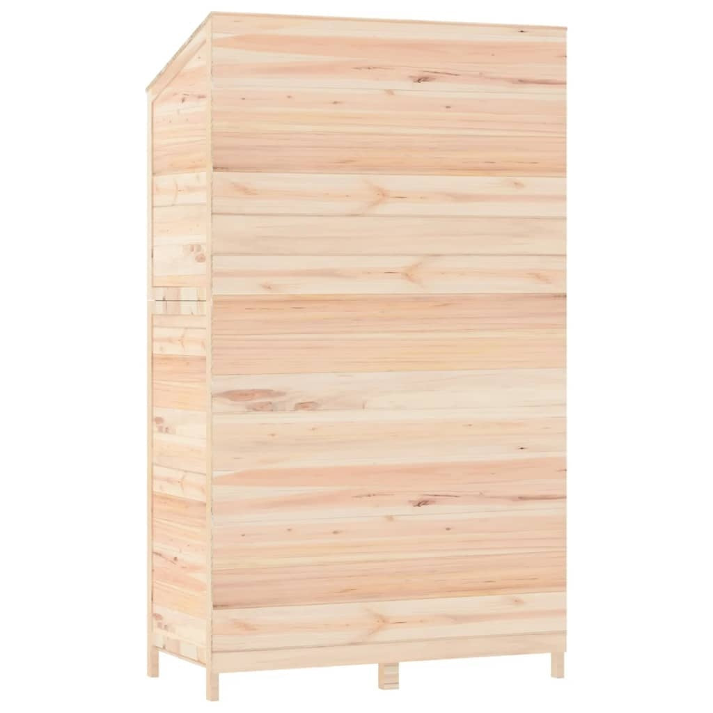 vidaXL Solid Fir Wood Garden Shed 102x52x174.5 cm Brown - Image 40 of 250