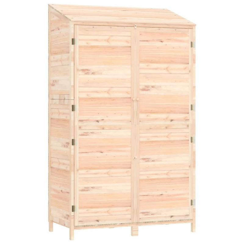 vidaXL Solid Fir Wood Garden Shed 102x52x174.5 cm Brown - Image 45 of 250