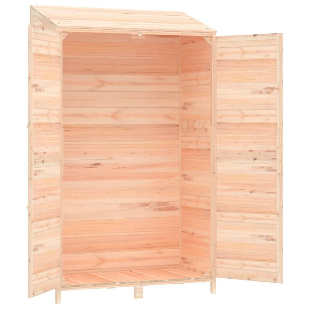 vidaXL Solid Fir Wood Garden Shed 102x52x174.5 cm Brown - Image 55 of 250