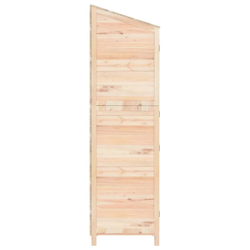 vidaXL Solid Fir Wood Garden Shed 102x52x174.5 cm Brown - Image 68 of 250