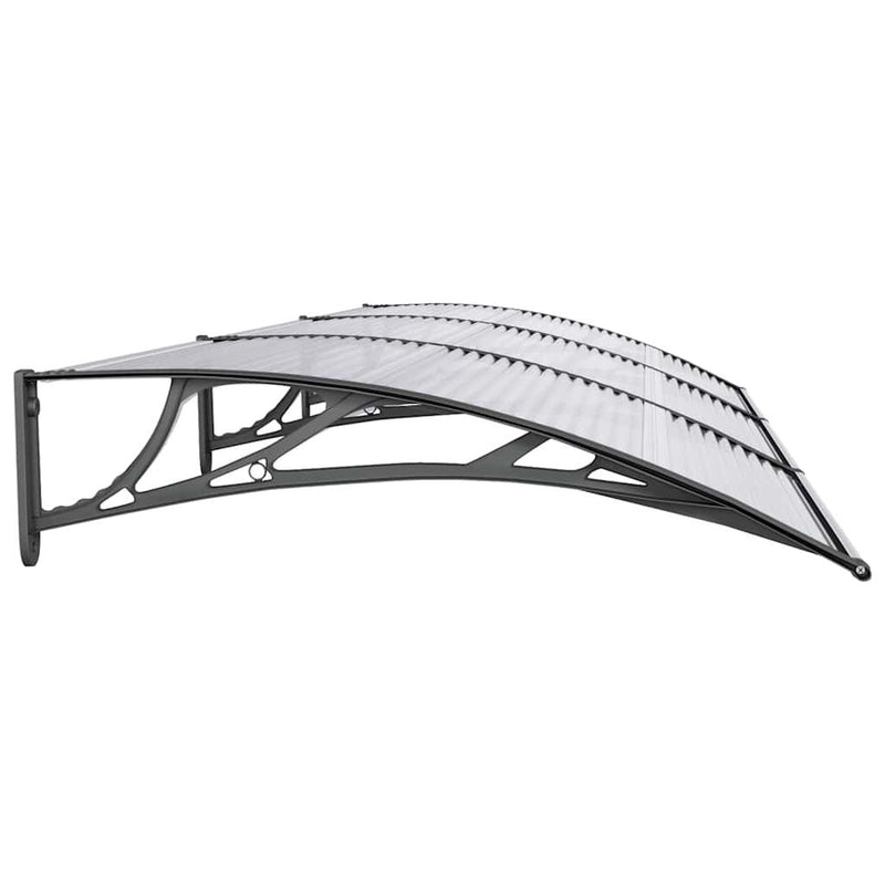 vidaXL Door Canopy, Polycarbonate, 300x100 cm, Black - Image 46 of 226