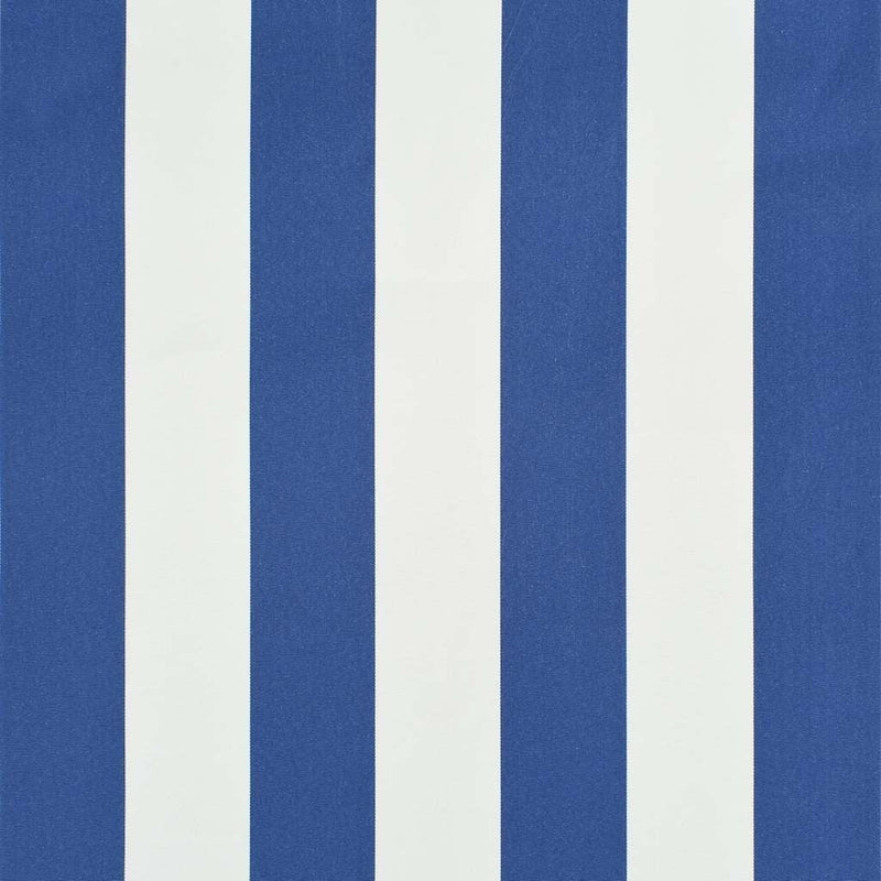 vidaXL Retractable Awning, Steel and Polyester, 150x150 cm, Blue and White - Image 74 of 250