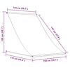 vidaXL Retractable Awning, Steel and Polyester, 150x150 cm, Blue and White - Image 75 of 250