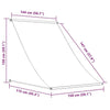 vidaXL Retractable Awning, Steel and Polyester, 150x150 cm, Blue and White - Image 91 of 250