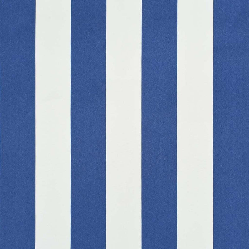 vidaXL Retractable Awning, Steel and Polyester, 150x150 cm, Blue and White - Image 92 of 250