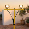vidaXL LED Spotlight with Tripod 2x10 W, 1400 lm, Adjustable Height (71-164.5 cm), Black and Yellow - Image 39 of 249