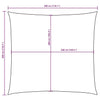 vidaXL Vela parasol cuadrada de tejido Oxford con revestimiento de PU 3x3 m Antracita - Image 42 of 250