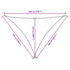 Parasole a Vela Oxford Triangolare 5×6×6 m Verde Scuro - Image 94 of 250