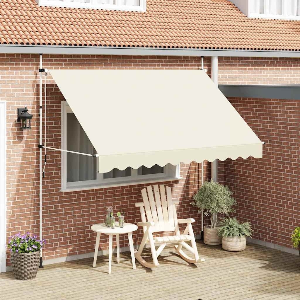 Tenda da Sole Retrattile Manuale 300 cm Crema con Telaio in Acciaio - Image 63 of 250