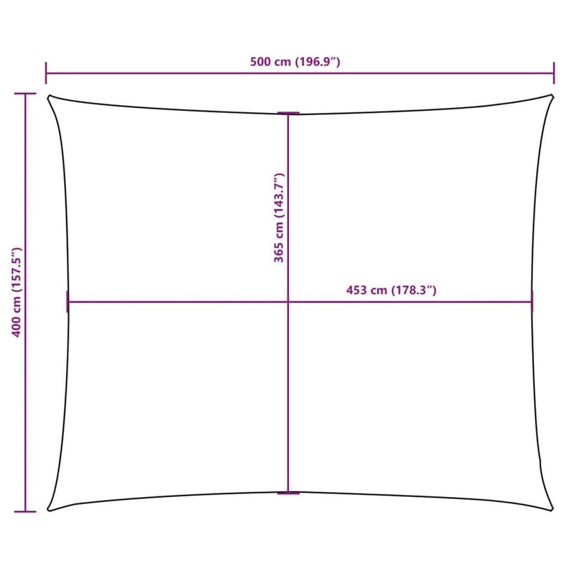 Parasole a Vela Oxford Rettangolare 4×5 m Marrone - Image 154 of 250