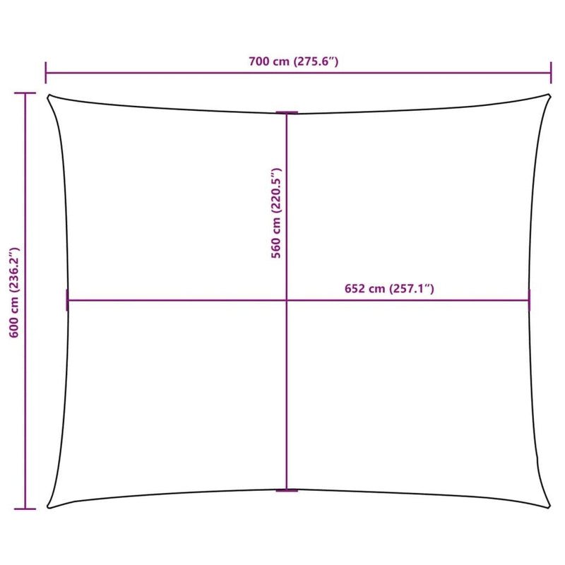 Parasole a Vela Oxford Rettangolare 6×7 m Verde Scuro - Image 30 of 250