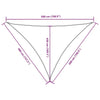 Parasole a Vela Oxford Triangolare 4×5×5 m Verde Scuro - Image 51 of 250