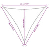 Parasole a Vela Tessuto Oxford Triangolare 5×5×5 m Verde Scuro - Image 55 of 250