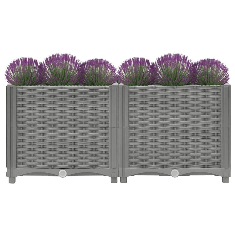 vidaXL Raised Garden Bed 80x40x38 cm Polypropylene - Image 106 of 250