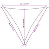 Parasole a Vela Triangolare 4×4×4 m in Tessuto PU Oxford, Bianco - Image 47 of 250