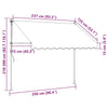 Tenda da Sole Retrattile Manuale con LED 250 cm Gialla e Blu - Image 11 of 170